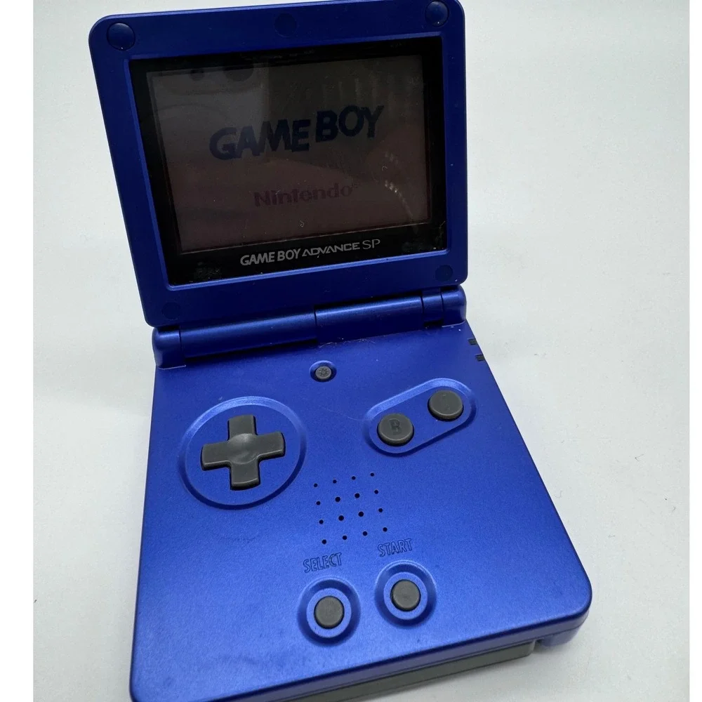 Nintendo Game Boy Advance SP Cobalt Blue Handheld System AGS-001 with Charger